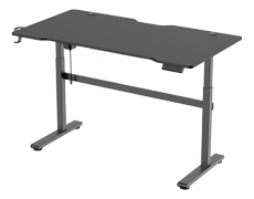 DELTACO DT410 Elektrisk Hæve sænkebord - 140x75cm - Sort