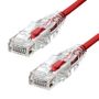 ProXtend Ultra Slim CAT6 U/UTP CU LSZH Ethernet Cable Red 50cm
