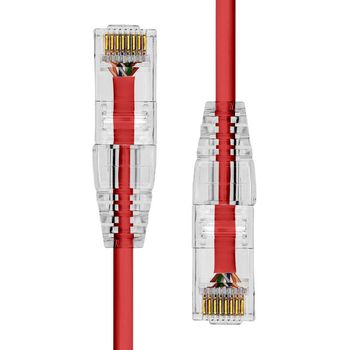 ProXtend Ultra Slim CAT6A U/UTP CU LSZH Ethernet Cable Red 2m (S-6AUTP-02R)