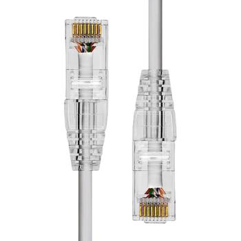 ProXtend Ultra Slim CAT6A U/UTP CU LSZH Ethernet Cable Grey 50cm (S-6AUTP-005G)