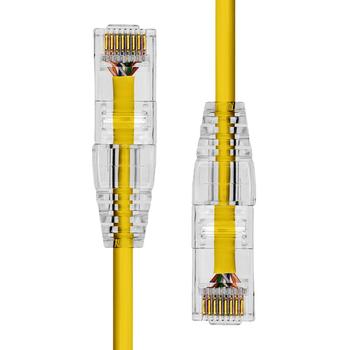 ProXtend Ultra Slim CAT6A U/UTP CU LSZH Ethernet Cable Yellow 4m (S-6AUTP-04Y)