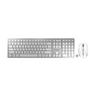 CHERRY DW9100 SLIM WRLS DT US SI/WH US INTL - SILVER/WHITE PERP