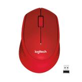 Logitech M330 SILENT PLUS - mus - 2.4 GHz - rød (910-004911)