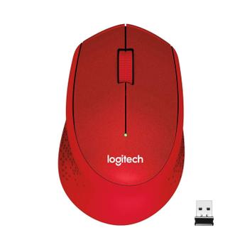 Logitech M330 SILENT PLUS - mus - 2.4 GHz - rød (910-004911)