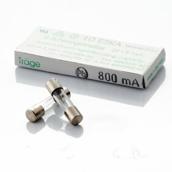 Nordic Quality Glas säkring - slow, 0,8A (54 92 211 444)