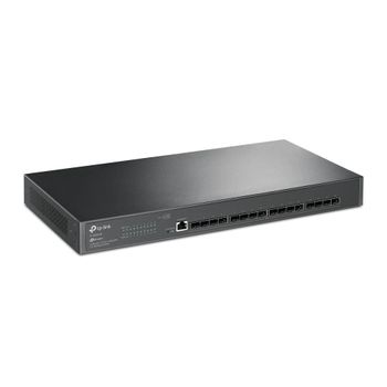TP-LINK JetStream  16-Port 10GE SFP+ L2+ Managed Switch
PORT: 16  10G SFP+ Slots, RJ45/ Micro-USB Console Port
SPEC: 1U 19-inch Rack-mountable Steel Case
FEATURE: Integration with Omada SDN Controller,  Static  (TL-SX3016F)