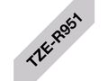 BROTHER TZe-R951 - Satin - black on silver - Roll (2.4 cm x 4 m) 1 cassette(s) ribbon tape - for Brother PT-D600, P-Touch PT-D800, P900, P950, P-Touch Cube Plus PT-P710