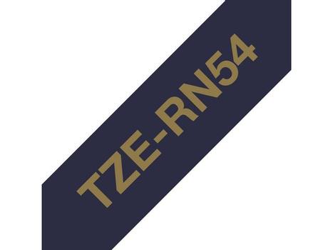 BROTHER 24 mm gold on marine blue satin ribbon (4 meter) (TZERN54)