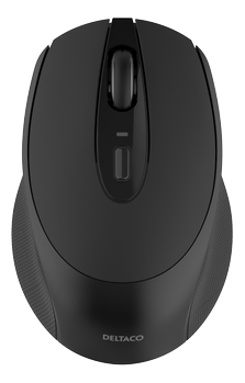 DELTACO Trådløs Optisk Mus - Silent - 4 knapper - Sort (MS-804)