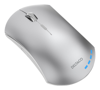 DELTACO Wireless Office Mouse - Aluminium