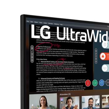 LG 29WP500-B - LED monitor - 29" - 2560 x 1080 UWFHD @ 75 Hz - IPS - 250 cd/m² - 1000:1 - HDR10 - 5 ms - 2xHDMI (29WP500-B)