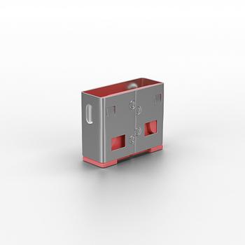 LINDY 10 USB Portschlösser ROT  Erweiterungskit für 40450 (40460)