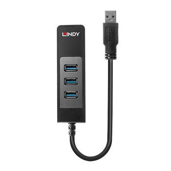 LINDY USB 3.1 Hub & Gigabit Ethernet Adapter (43176)
