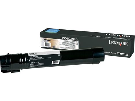 LEXMARK Black Toner Cartridge Extra High Yield  (X950X2KG)