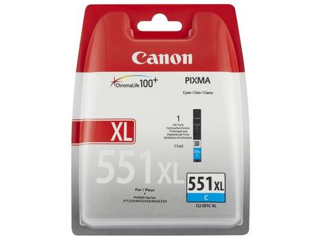 CANON CLI-551XL C CYAN XL INK CARTRIDGE SUPL (6444B001)