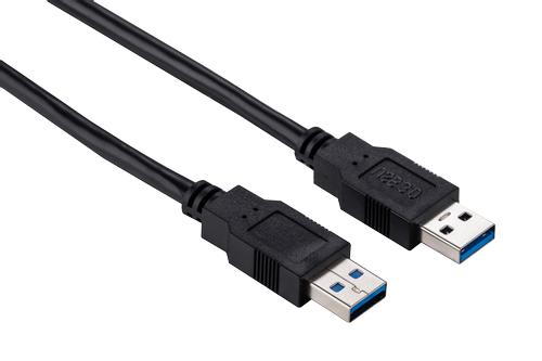 Elivi USB 3.0 A til A kabel 1m M/M , 3.0 , Svart (ELV-USB30AA-010B)
