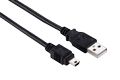 Elivi USB A til Mini B kabel 2 meter 2.0 | Svart