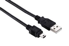 Elivi USB A til Mini B kabel 1 meter 2.0 | Svart