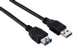 Elivi USB 3.0 A til A Skjøt 3m M/F | 3.0 | Svart
