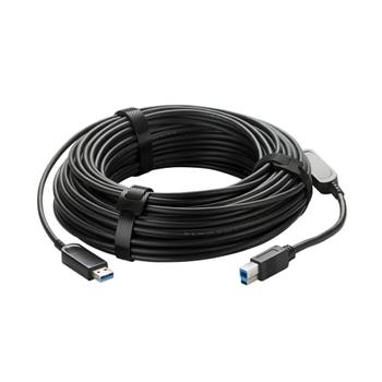 VADDIO Active Optical Cable Plenum | USB-B - USB-A | 3.2 Gen 2 | 30m | Svart (440-1015-030)