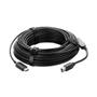 VADDIO Active Optical Cable Plenum | USB-B - USB-A | 3.2 Gen 2 | 30m | Musta