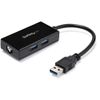 STARTECH USB 3.0 to Gigabit Network Adapter with Built-In 2-Port USB Hub	 (USB31000S2H)