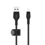 BELKIN BOOSTCHARGE LTG TO USB-A BRAIDED SILICONE CABLE 2M BLACK
