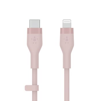 BELKIN BOOST CHARGE LIGHTNING TO USB-C SILICONE CABLE 3M PINK CABL (CAA009BT3MPK)