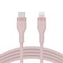 BELKIN BOOST CHARGE LIGHTNING TO USB-C SILICONE CABLE 2M PINK CABL (CAA009BT2MPK)