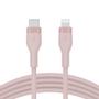 BELKIN BOOST CHARGE LIGHTNING TO USB-C SILICONE CABLE 2M PINK (CAA009BT2MPK)