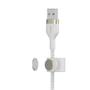 BELKIN BOOSTCHARGE LTG TO USB-A BRAIDED SILICONE CABLE 1M WHITE (CAA010BT1MWH)