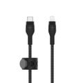 BELKIN BOOSTCHARGE LTG TO USB-C BRAIDED SILICONE CABLE 1M BLACK CABL