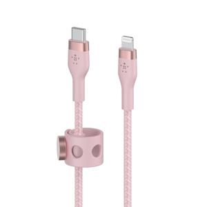 BELKIN BOOSTCHARGE LTG TO USB-C BRAIDED SILICONE CABLE 2M PINK CABL (CAA011BT2MPK)