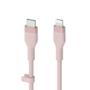 BELKIN BOOST CHARGE LIGHTNING TO USB-C SILICONE CABLE 1M PINK CABL (CAA009BT1MPK)