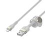 BELKIN BOOSTCHARGE LTG TO USB-A BRAIDED SILICONE CABLE 3M WHITE (CAA010BT3MWH)