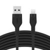 BELKIN BELKIN BOOST CHARGE LIGHTNING TO USB-A SILICONE CABLE 2M BLACK CABL (CAA008BT2MBK)