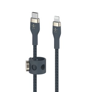 BELKIN BOOSTCHARGE LTG TO USB-C BRAIDED SILICONE CABLE 2M BLUE CABL (CAA011BT2MBL)