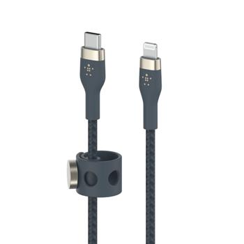 BELKIN BOOSTCHARGE LTG TO USB-C BRAIDED SILICONE CABLE 3M BLUE CABL (CAA011BT3MBL)