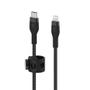 BELKIN BOOSTCHARGE LTG TO USB-C BRAIDED SILICONE CABLE 3M BLACK CABL (CAA011BT3MBK)