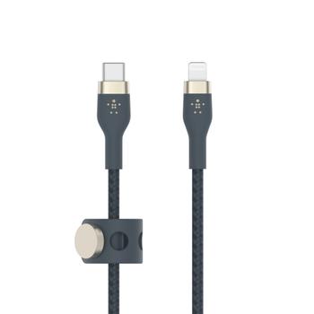 BELKIN BOOSTCHARGE LTG TO USB-C BRAIDED SILICONE CABLE 1M BLUE CABL (CAA011BT1MBL)
