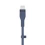 BELKIN BOOST CHARGE LIGHTNING TO USB-C SILICONE CABLE 1M BLUE CABL (CAA009BT1MBL)