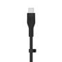 BELKIN BOOSTCHARGE USB-C TO USB C 2.0 SILICONE CABLE 1M BLACK CABL (CAB009BT1MBK)
