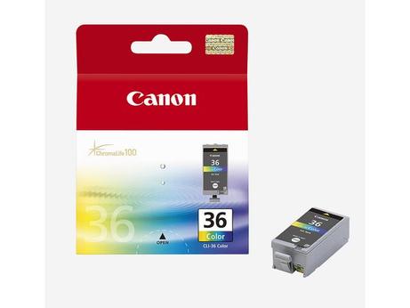 Canon CLI-36 Color - 12 ml - farge (cyan, magenta, gul, svart) - original - blekkpatron - for PIXMA iP100, iP100 Bundle, iP100 with battery, iP100wb, iP110, mini260, mini320 (1511B001)