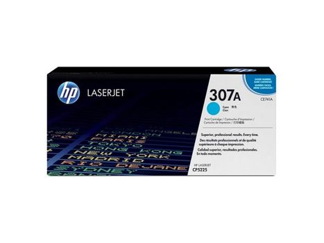 HP original Colour LaserJet CE741A Toner cartridge cyan standard capacity 7.300 pages 1-pack (CE741A)