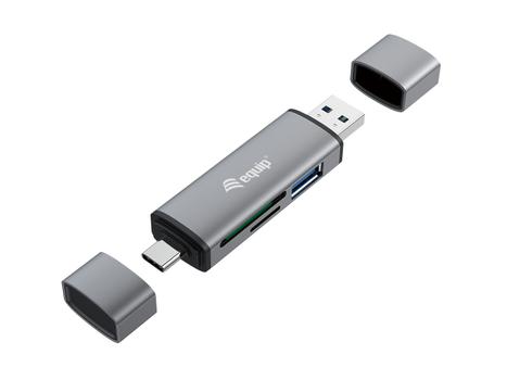 EQUIP Card Reader With Usb 3.0 Hub,  (245460)