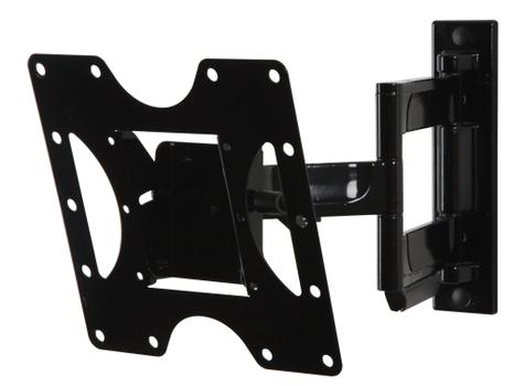 PEERLESS PARAMOUNT Articulating Wall Mount PA740 - Monteringssats (vridbar arm, adapterplatta,  hakfäste) - för platt panel (lutning och vridning) - blanksvart - skärmstorlek: 22"-40" - väggmonterbar (PA740)