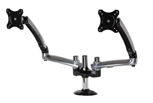 PEERLESS Dual Monitor Desktop Arm Mou nt for up to 38" Monitors- with Clamp fi (LCT620AD)