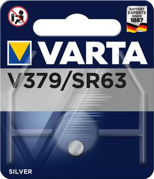 VARTA Batterie Silver Oxide, Knopfzelle,  379, 1.55V (00379 101 401)