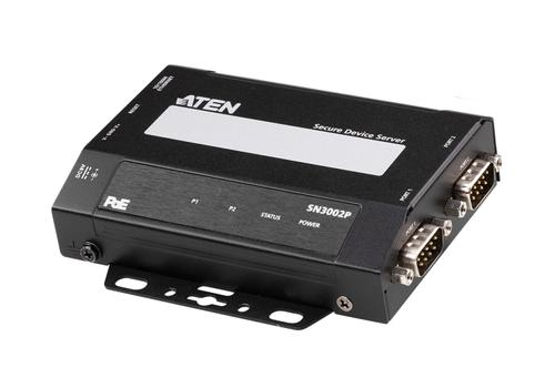 ATEN 2-Port RS-232 Secure Device Server over Ethernet Transmission PoE (SN3002P-AX)