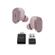 LOGITECH Zone True Wireless - True wireless-hörlurar med mikrofon - inuti örat - Bluetooth - aktiv brusradering - rosa (985-001090)